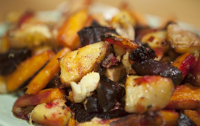Baked vegetables
