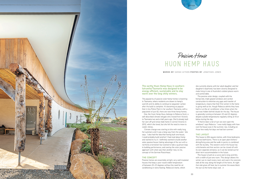 Huon Hemp Haus in southern lutruwita/Tasmania
