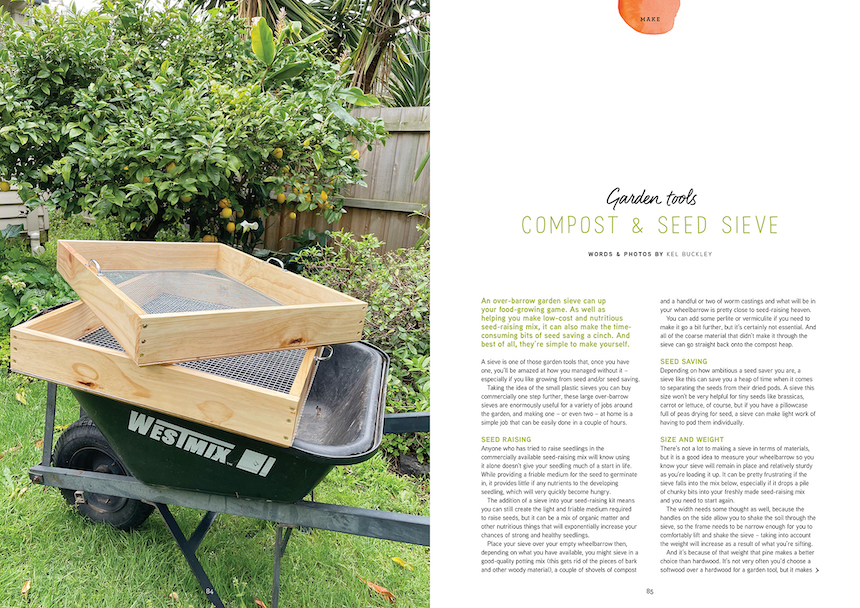 how to build a garden sieve