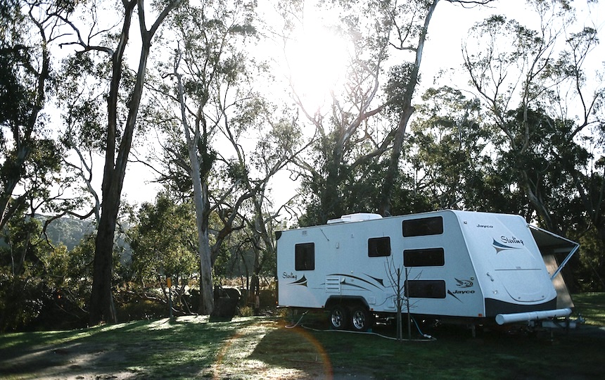 caravanning around Australia