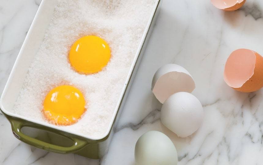 Salt Cured Yolks Recipe