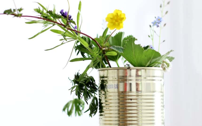 tincan vase